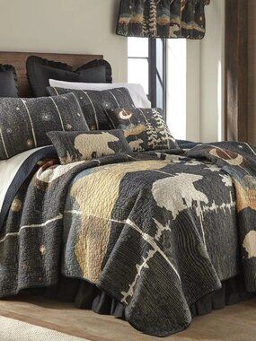 Donna Sharp Moonlit Bear Quilt Full / Queen NEW